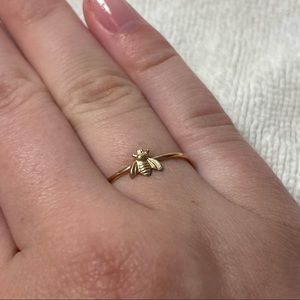 Gold Bee Ring